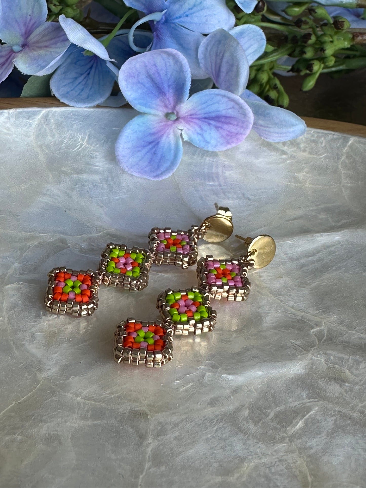 Triple Granny Square, Multicolor