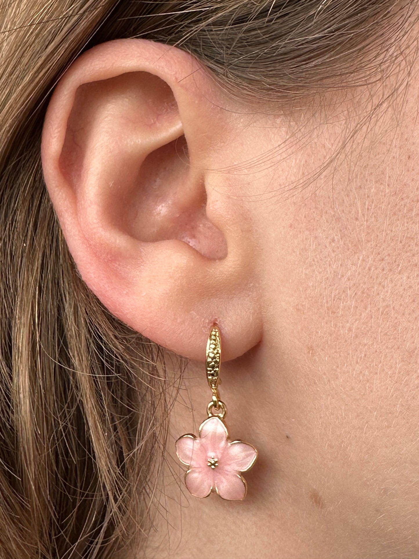 Pink Sakura Earrings