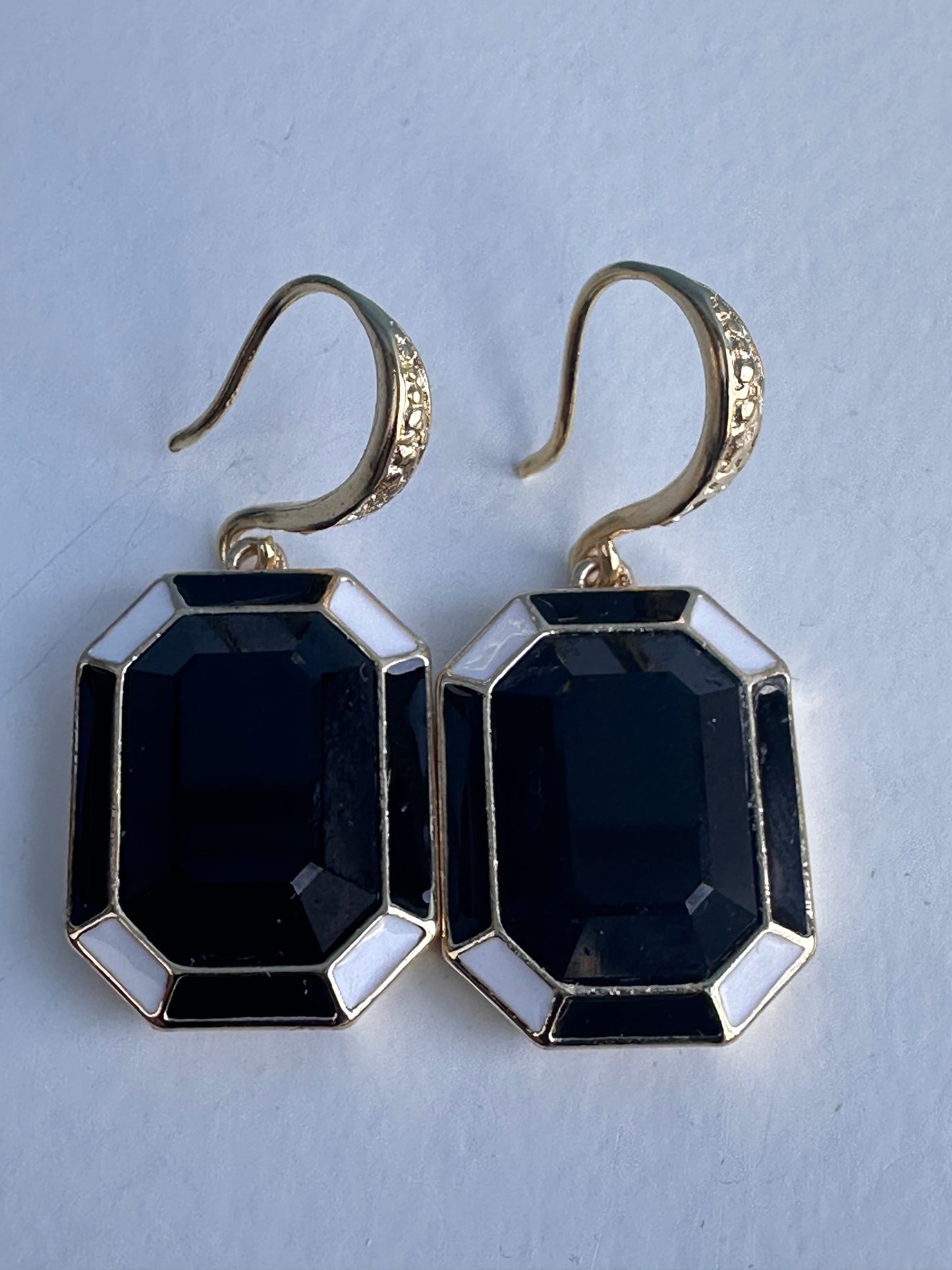 Cathedral Earrings in Black and White