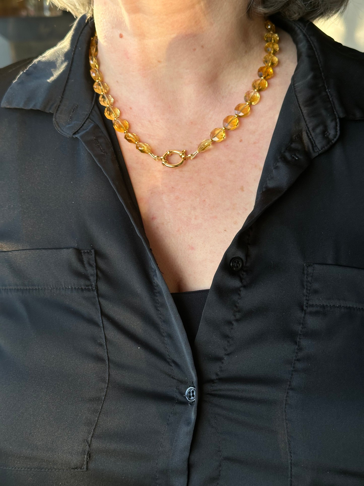 Citrine Quartz Necklace