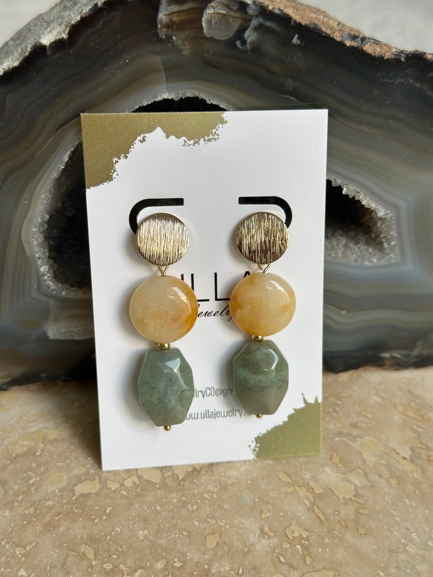 Agate Earring