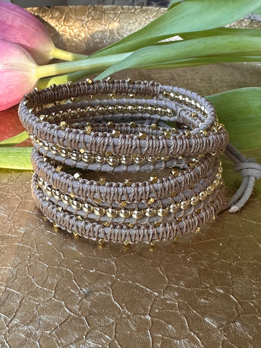 5-wrap Blush and Gold