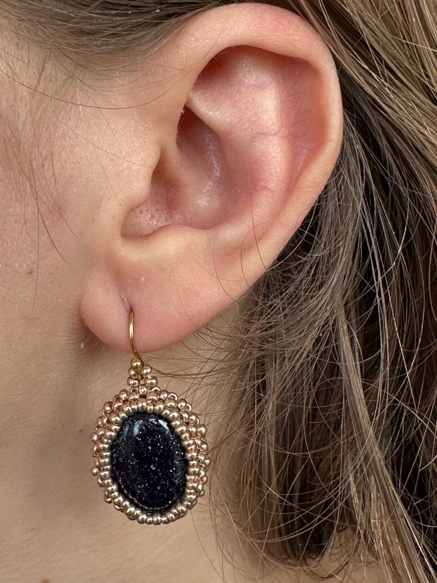 Blue Sandstone Earrings