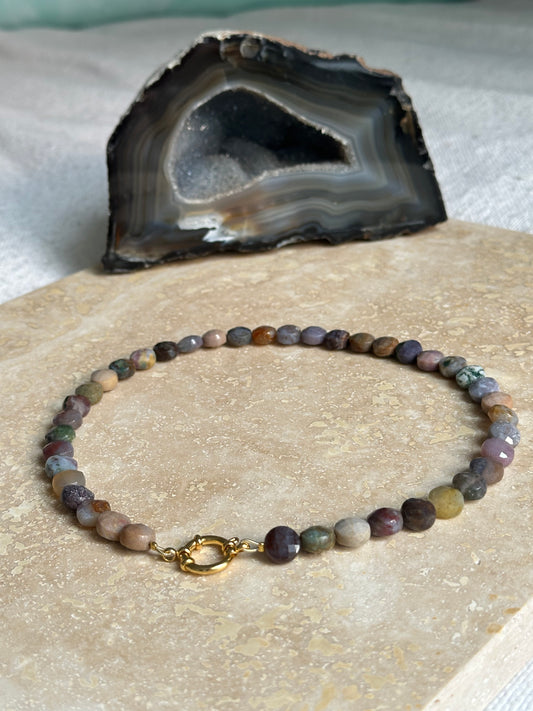 Short Indian Agate Necklace