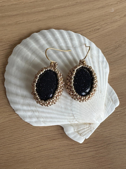 Blue Sandstone Earrings