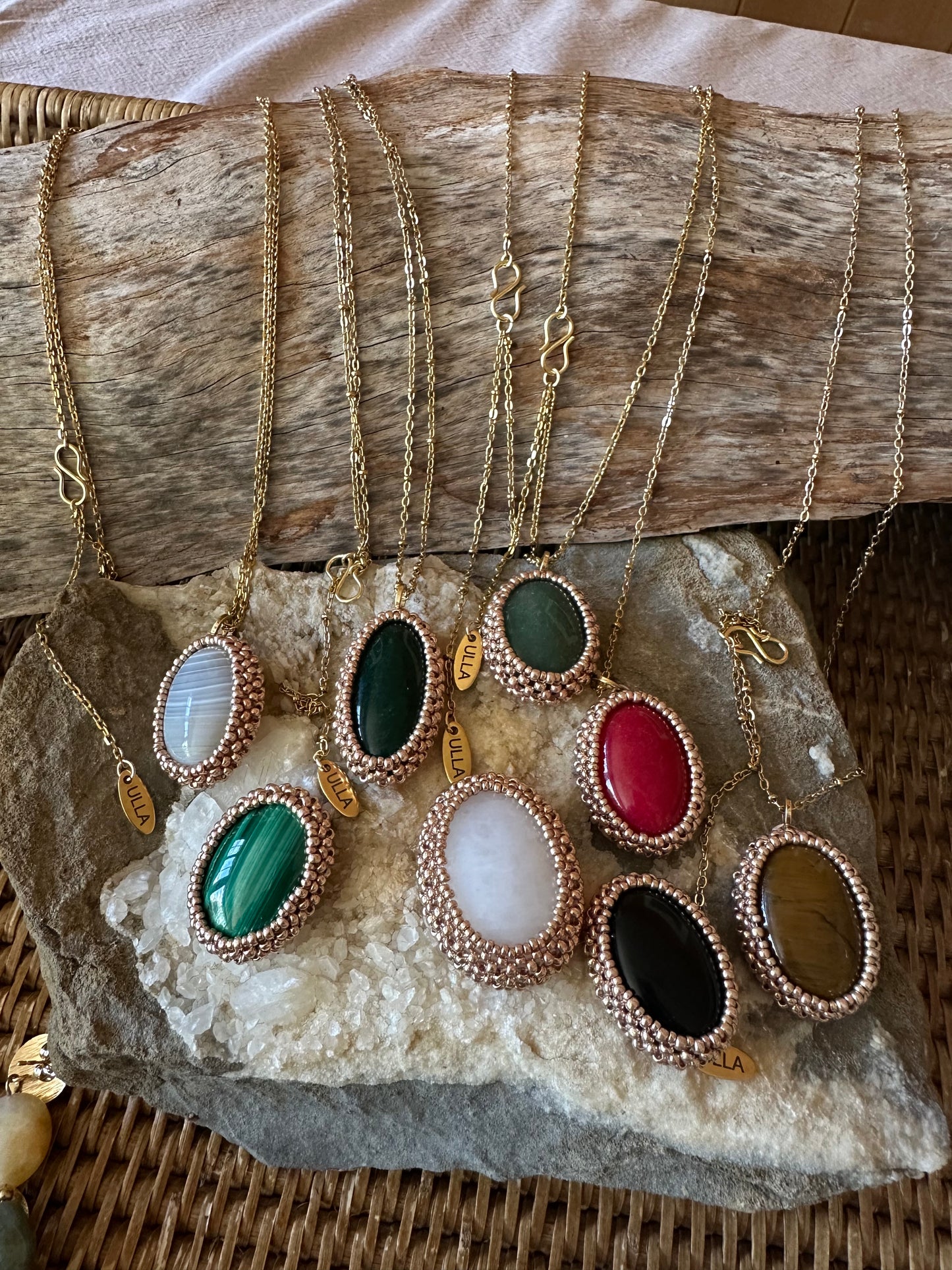 Malachite Pendant Necklace