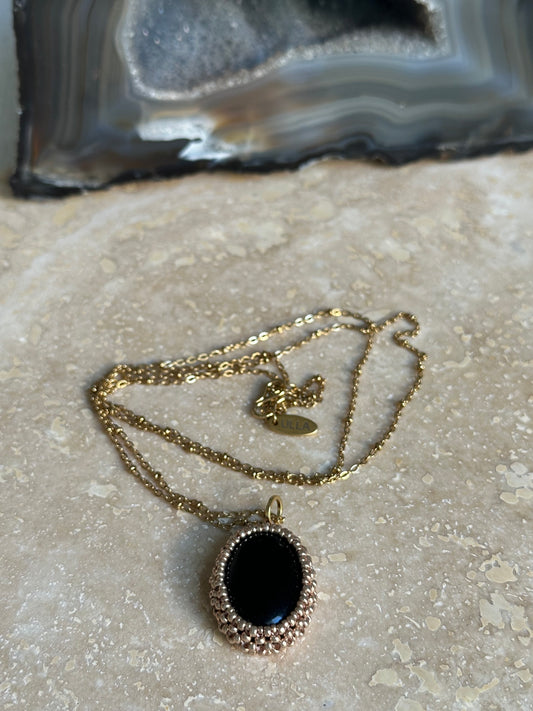 Black Onyx Pendant Necklace