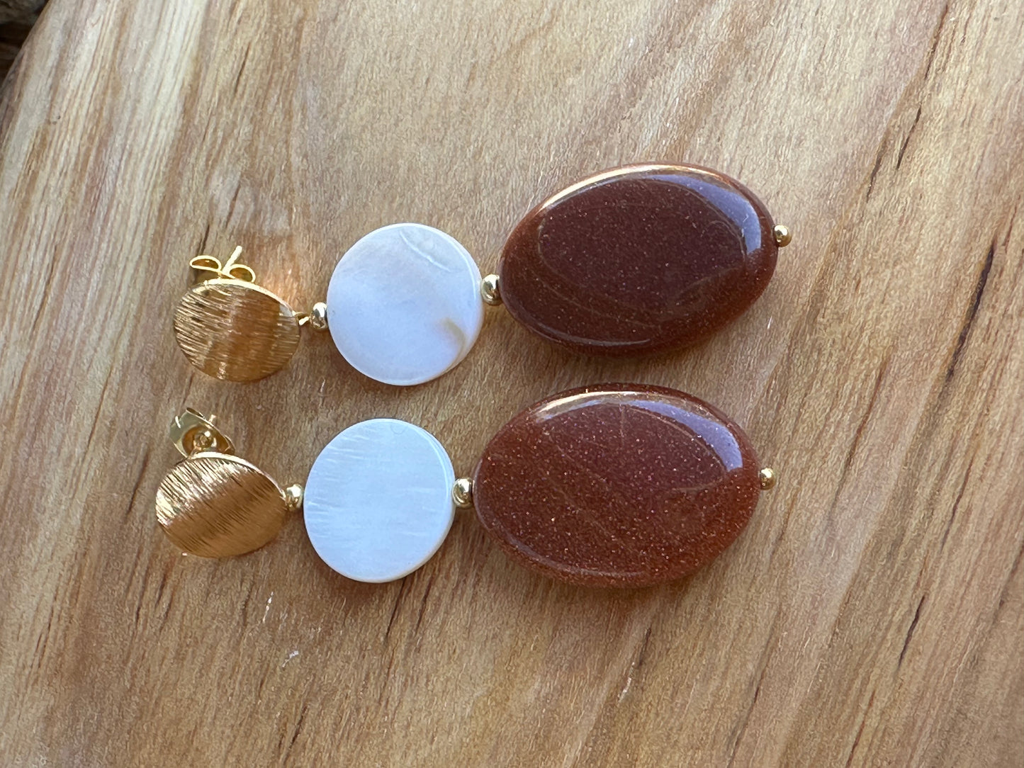 Golden Sandstone Earring