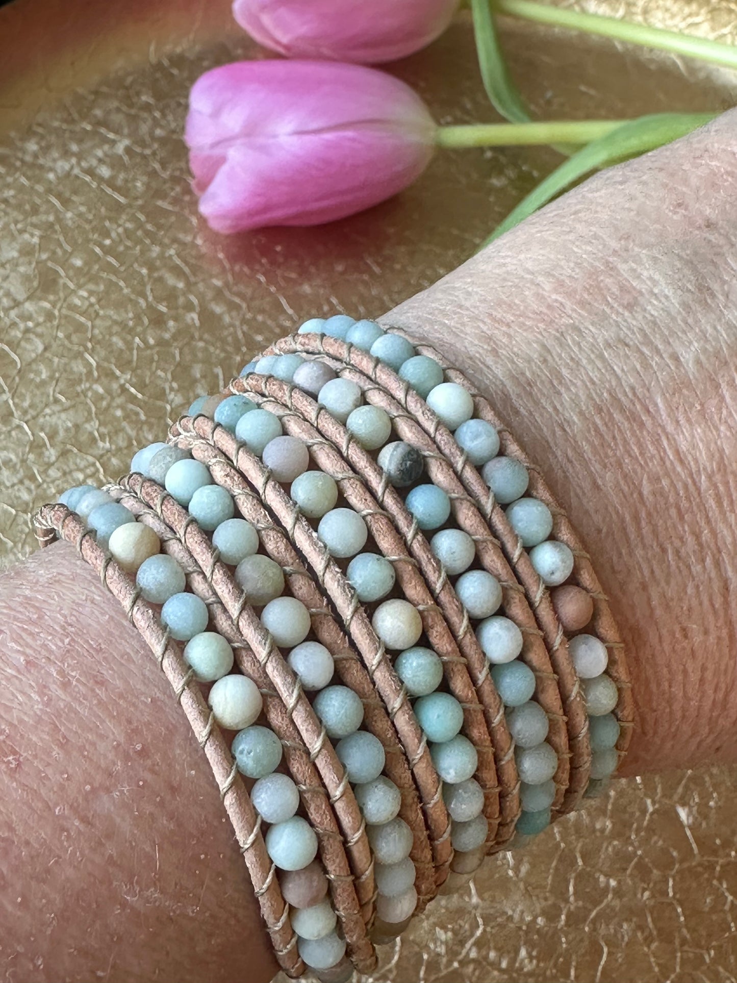 5-Wrap Amazonite Bracelet