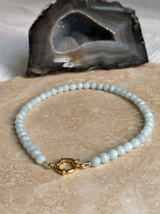Short Aquamarine Necklace