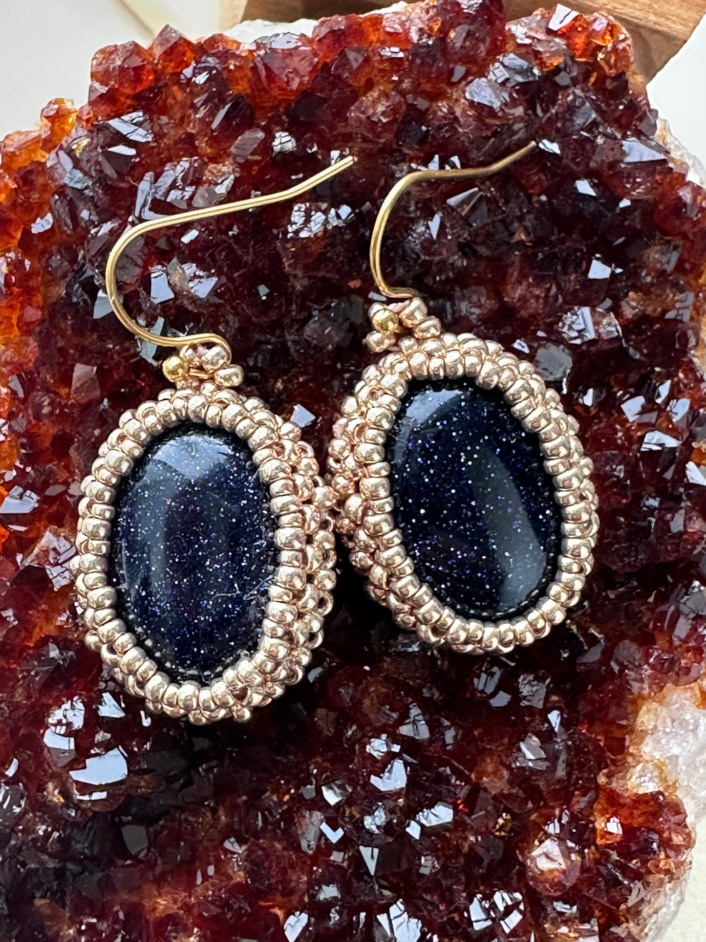 Blue Sandstone Earrings