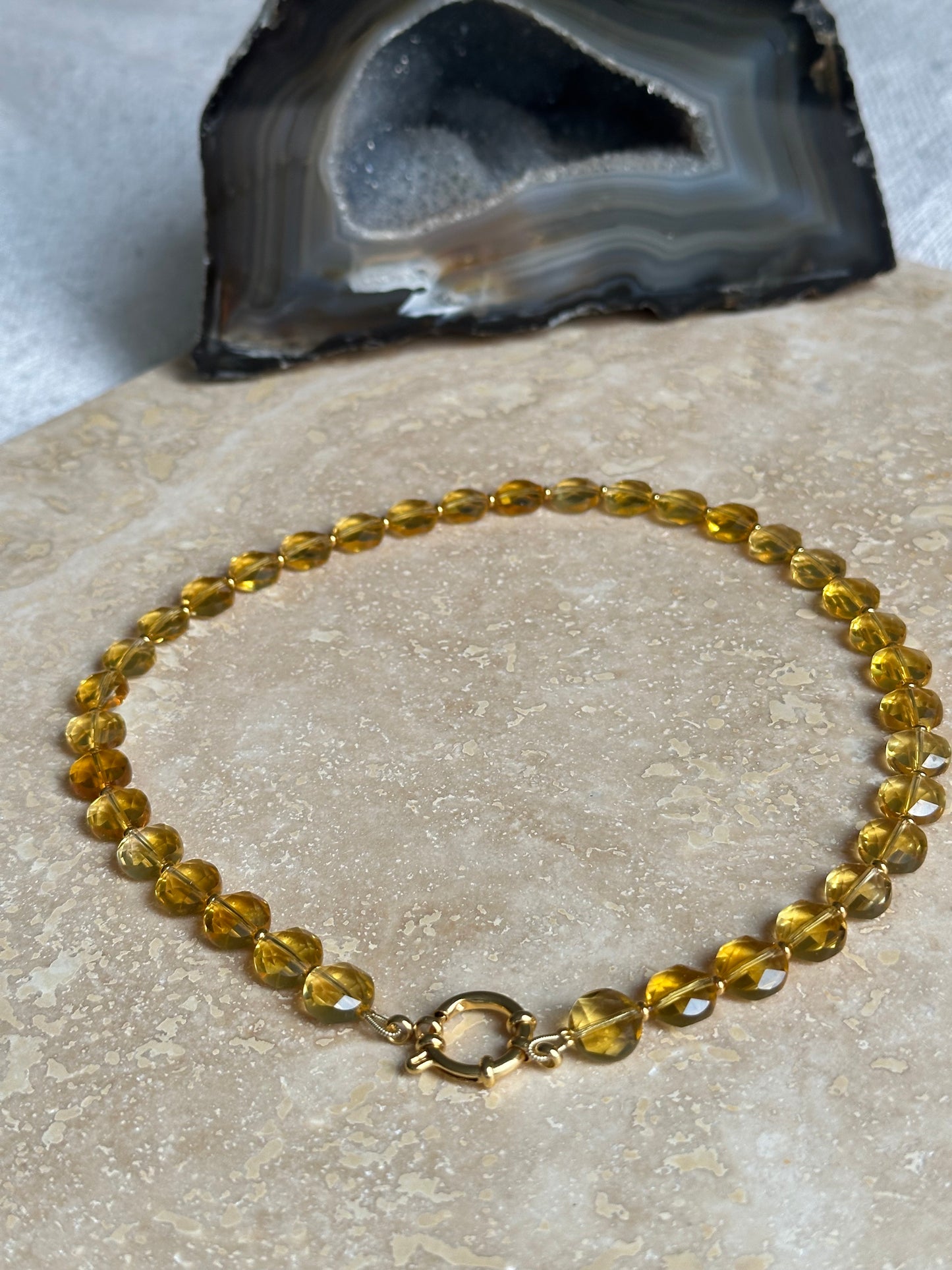 Citrine Quartz Necklace