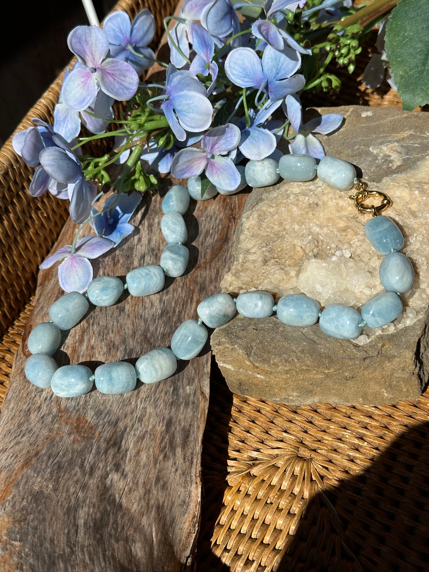 Short Aquamarine Necklace