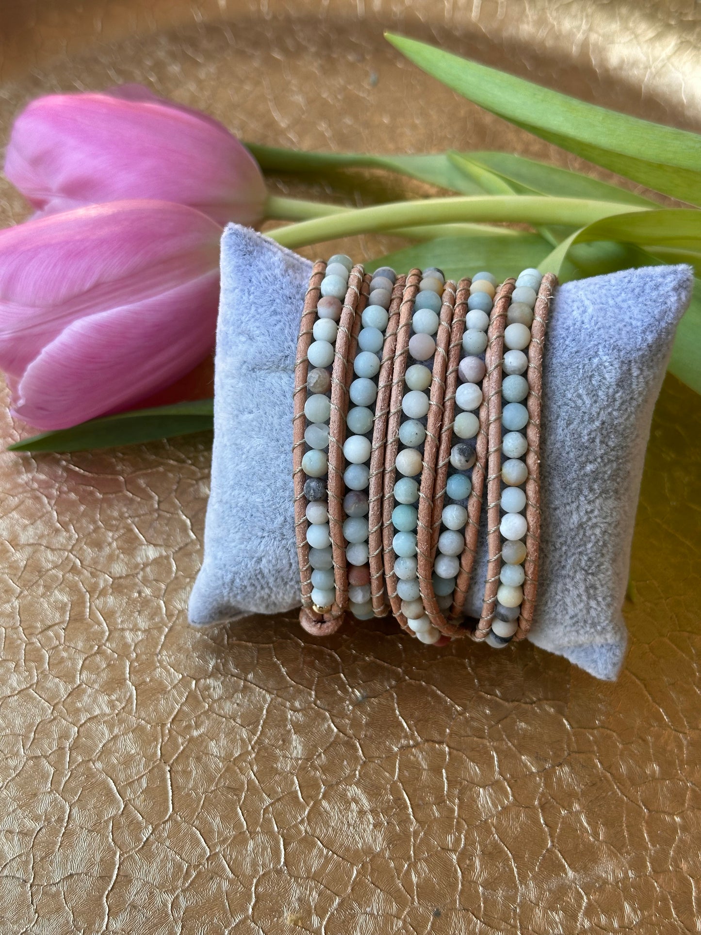 5-Wrap Amazonite Bracelet