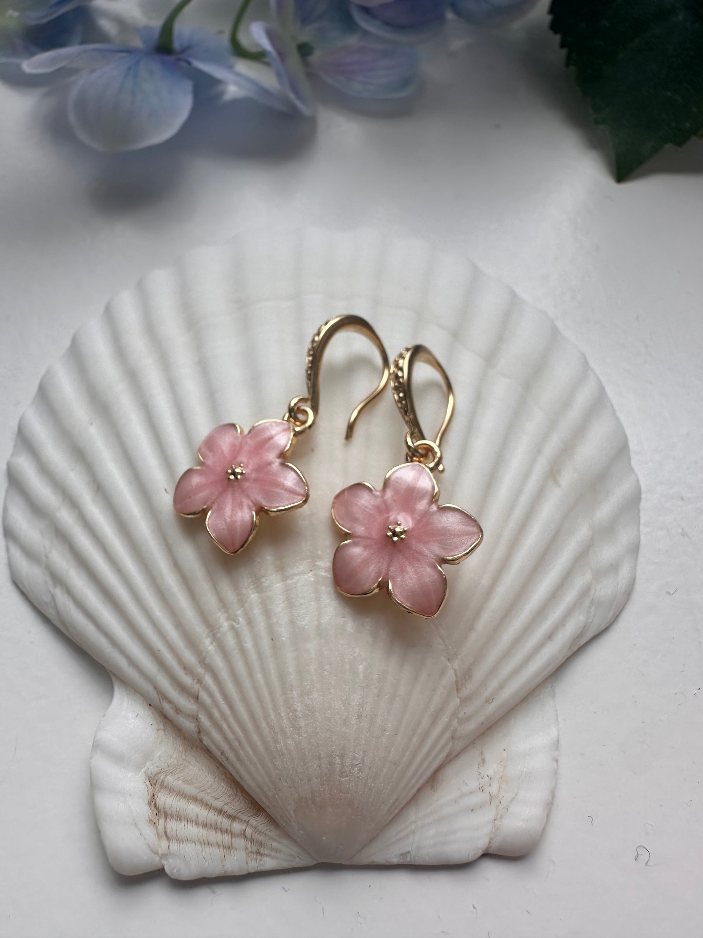 Pink Sakura Earrings