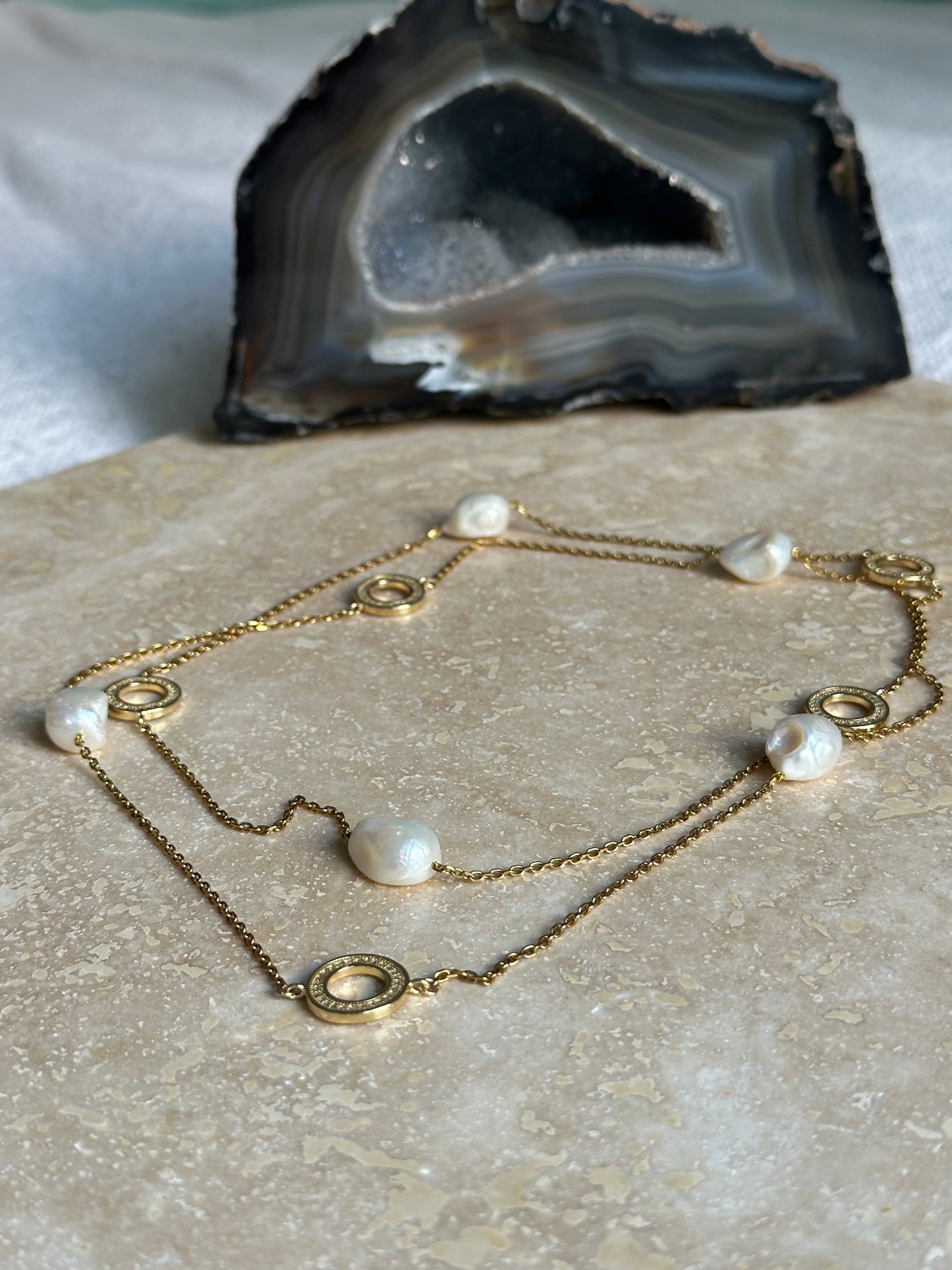 Long Pearl Necklace